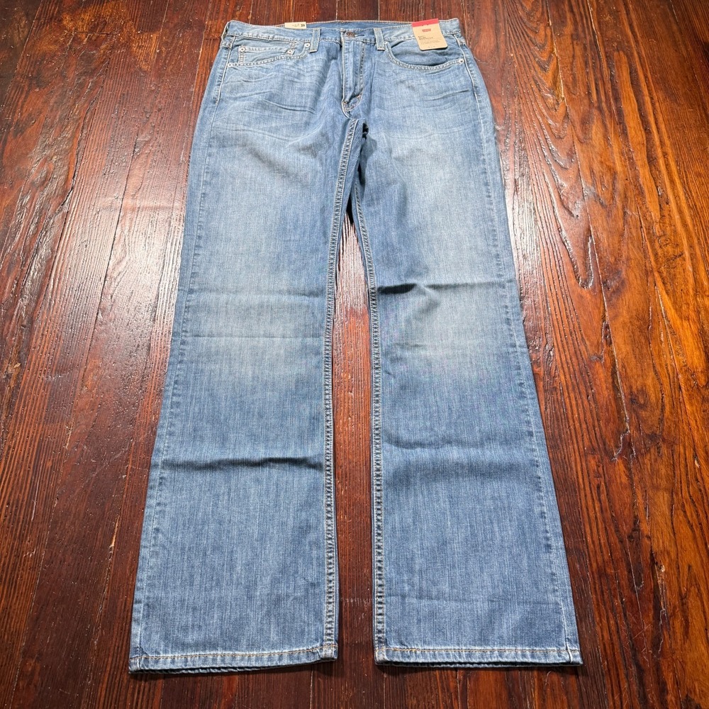 Levis 527 Jeans Mens 34x34 Blue Western Slim Bootcut Denim Cowboy NWT